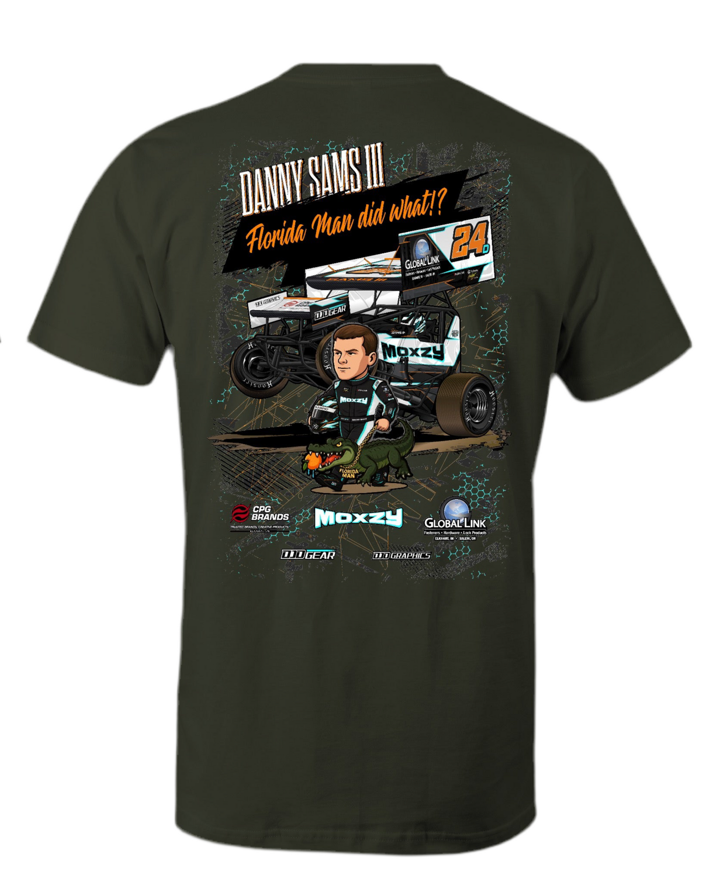 FLORIDA MAN OLIVE GREEN TEE