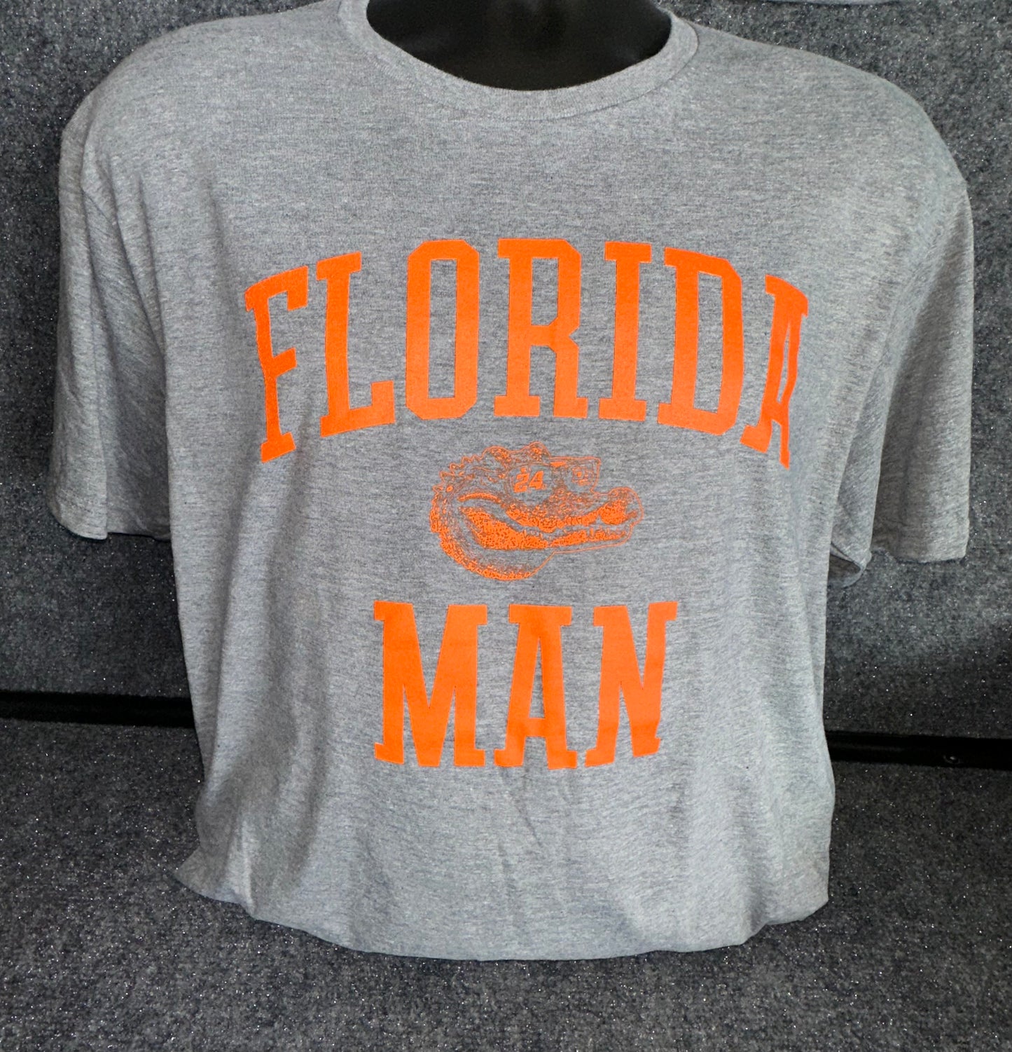 "COLLEGE" FLORIDA MAN SOFT STYLE TEE - GRAY