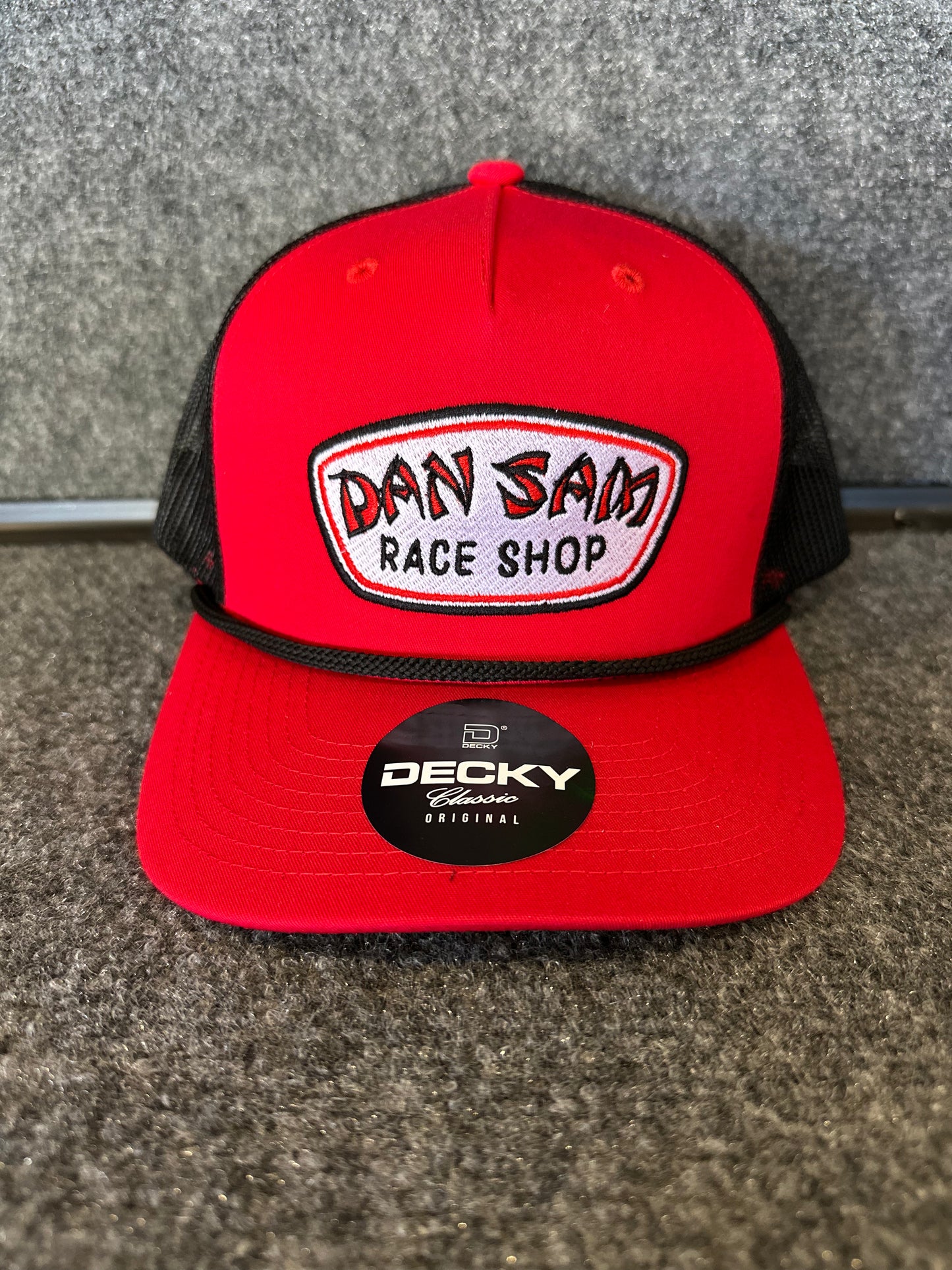 DAN SAM RACE SHOP HAT - RED