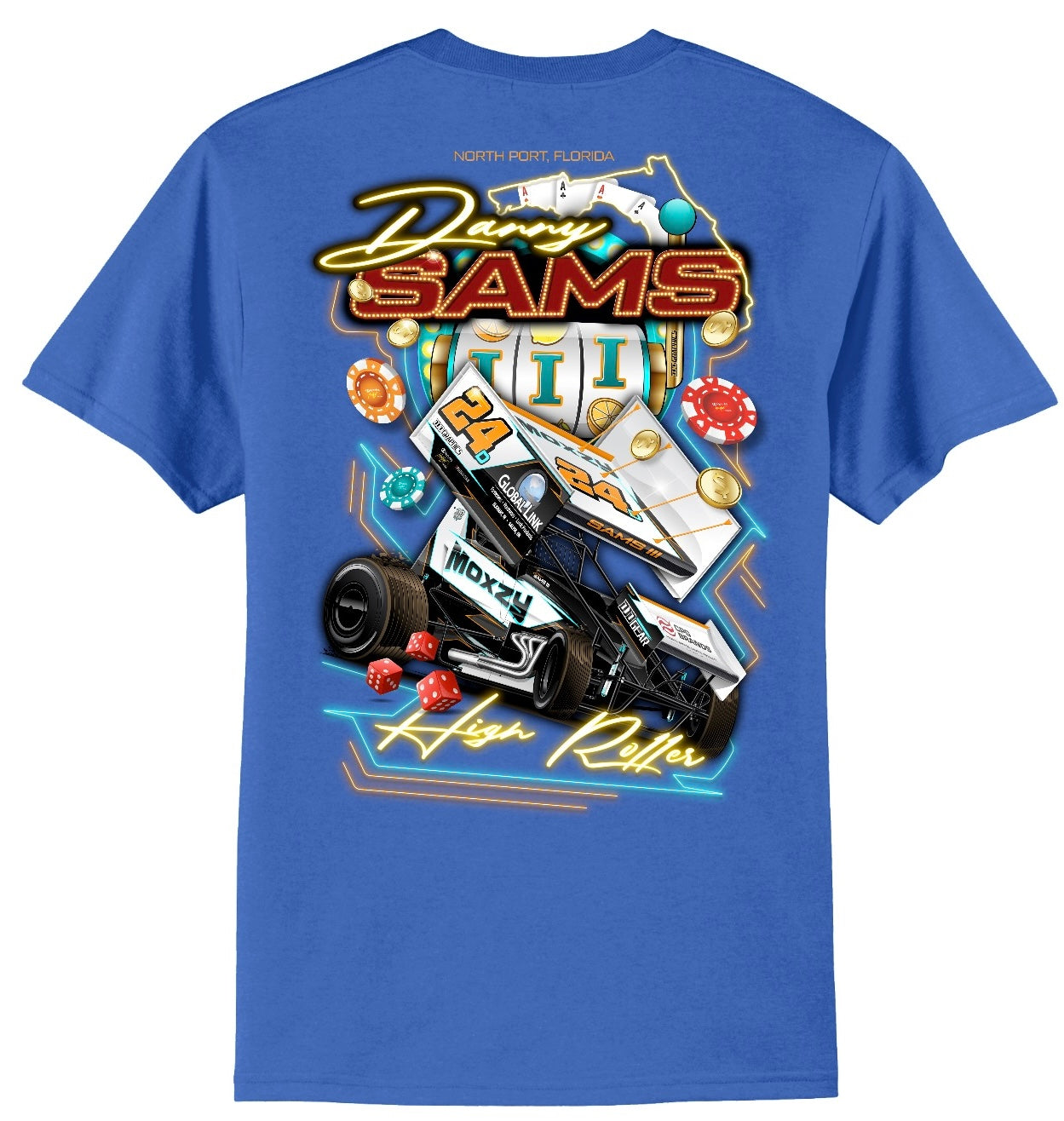 High Roller Tee Blue