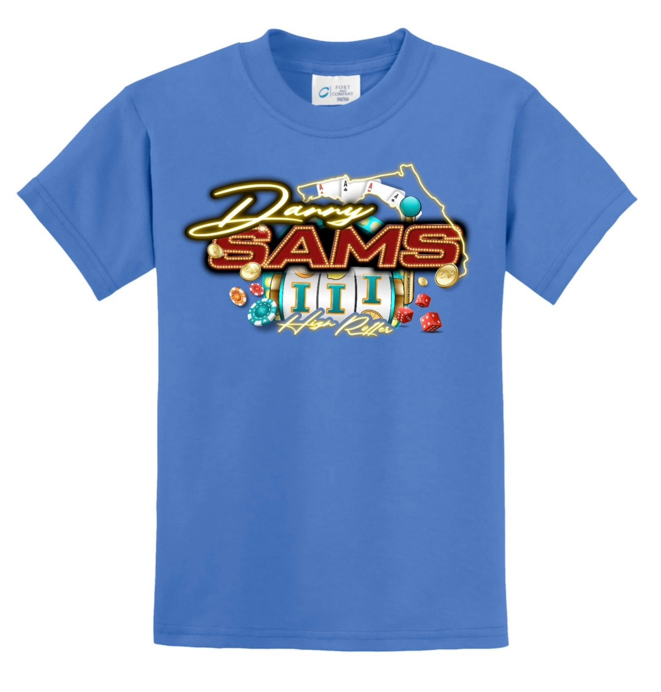 High Roller Kids Tee Blue