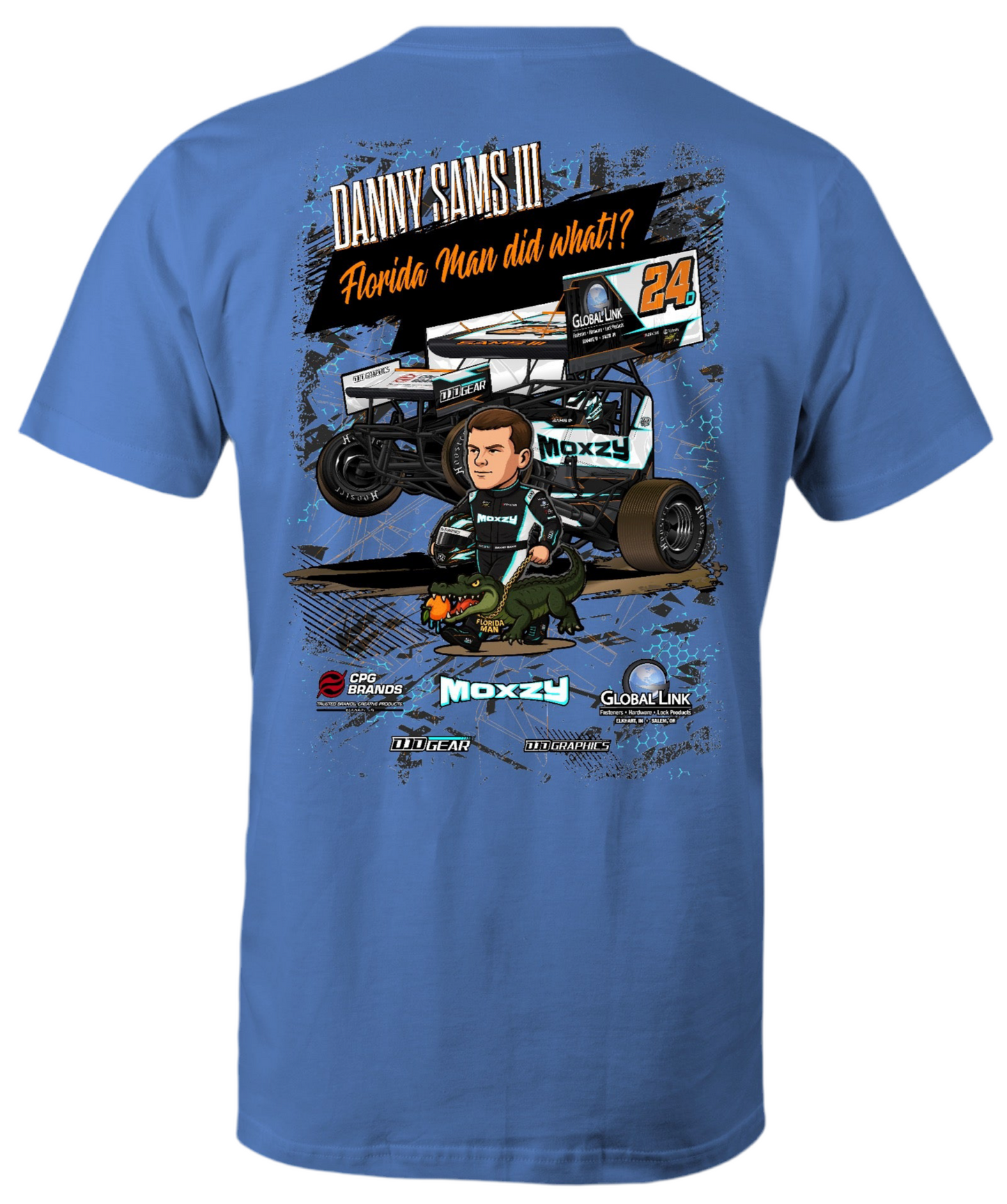WALKING THE GATOR YOUTH T-SHIRT - CAROLINA BLUE