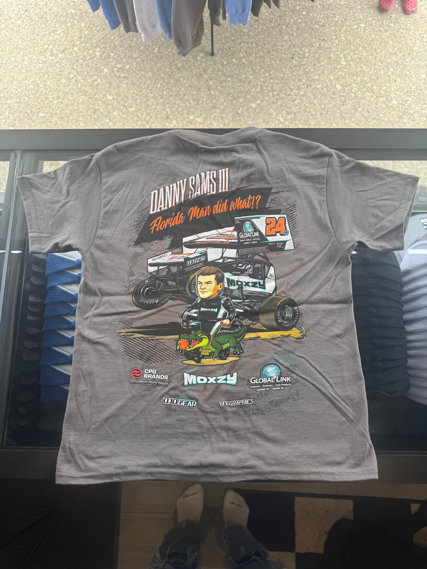WALKING THE GATOR YOUTH T-SHIRT - STEEL